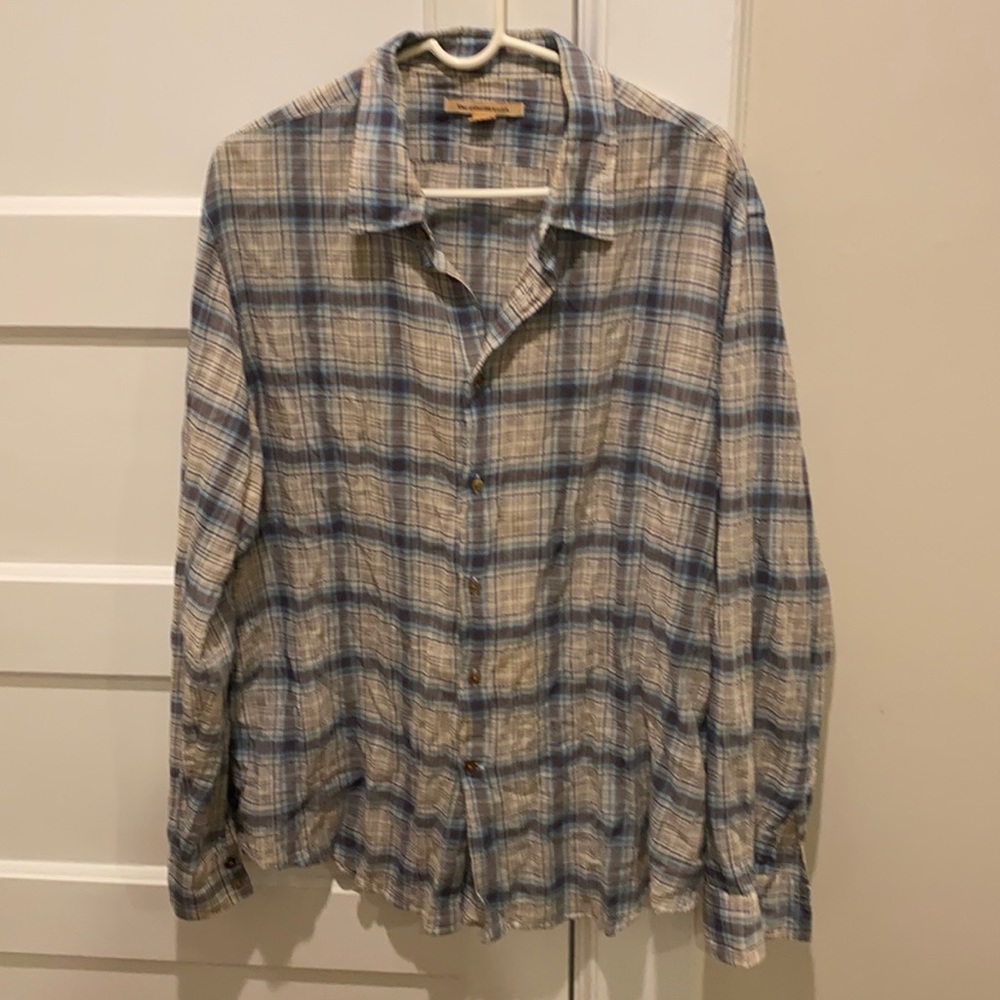 John Varvatos USA linen button down xl